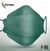 FFP2 MASKE FISCHFORM DUNKELGRÜN F-05 - 10 Stück