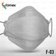FFP2 MASKE FISCHFORM GRAU F-03 - 10 Stück
