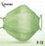 FFP2 MASKE FISCHFORM HELLGRÜN F-13 - 10 Stück