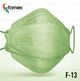 FFP2 MASKE FISCHFORM HELLGRÜN F-13 - 10 Stück
