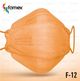 FFP2 MASKE FISCHFORM ORANGE F-12 - 10 Stück