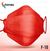 FFP2 MASKE FISCHFORM ROT F-10 - 10 Stück