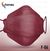 FFP2 MASKE FISCHFORM WEINROT F-06 - 10 Stück