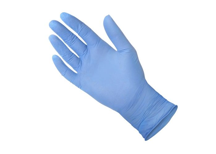 Untersuchungshandschuh blau Nitril Latex